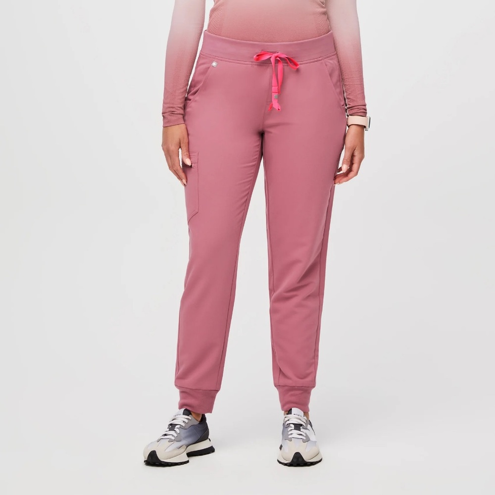 Figs Rose Pink Jogger Scrub Pants